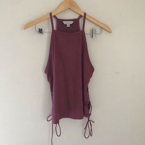 Suede Rose Pink American Eagle Crop Top